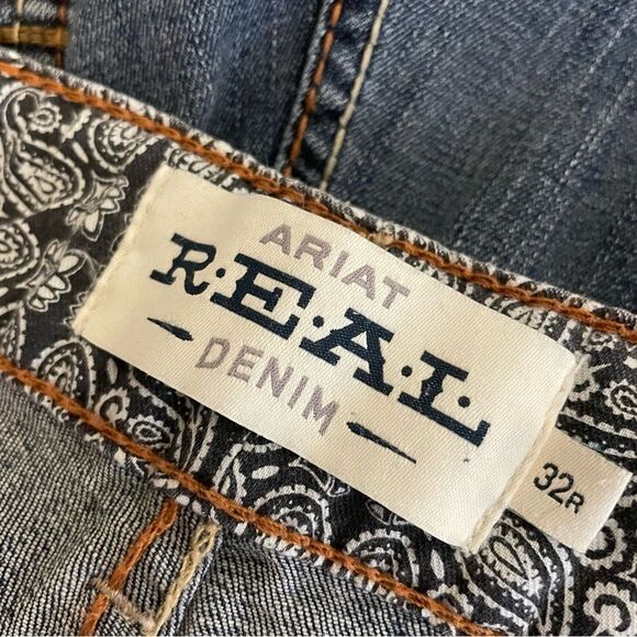 Ariat MR Amora Boot Cut Mid Rise Jeans Pasadena Size 32 - Picture 8 of 8